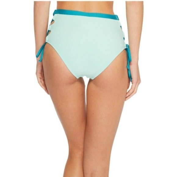 SALE Splendid Color Block High Waisted Bikini Bott - Picture 5 of 8